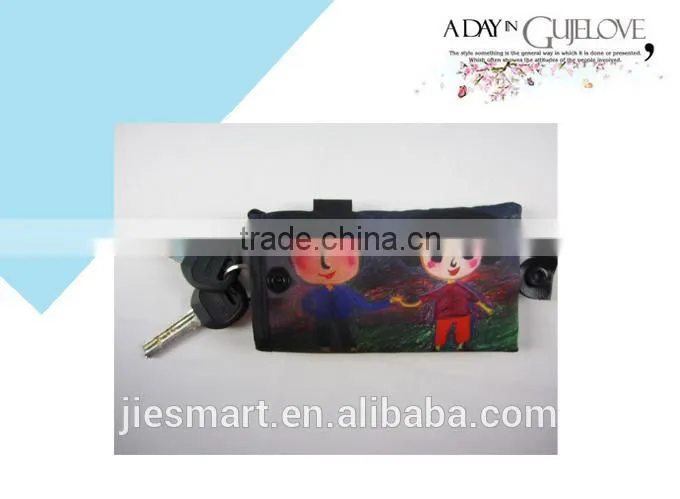 key purse sublimation printed key bag