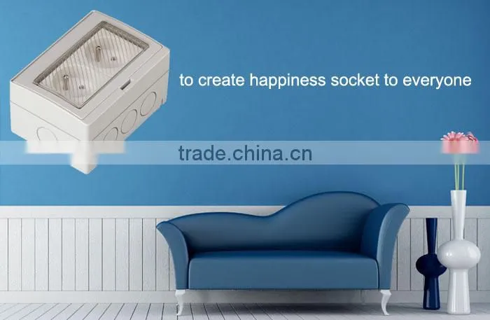 ABS material IP55 waterproof power socket SP-2FR