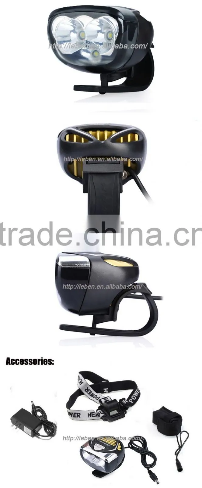 New Design 3 x Cree XM-L T6 3800LM Rechargeable Bicycle Bike Lamps Wide-range Led Mountain Bike Light