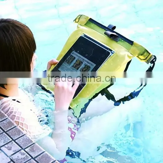 Custom 100% Seal PVC waterproof bag outdoor waterproof case for ipad