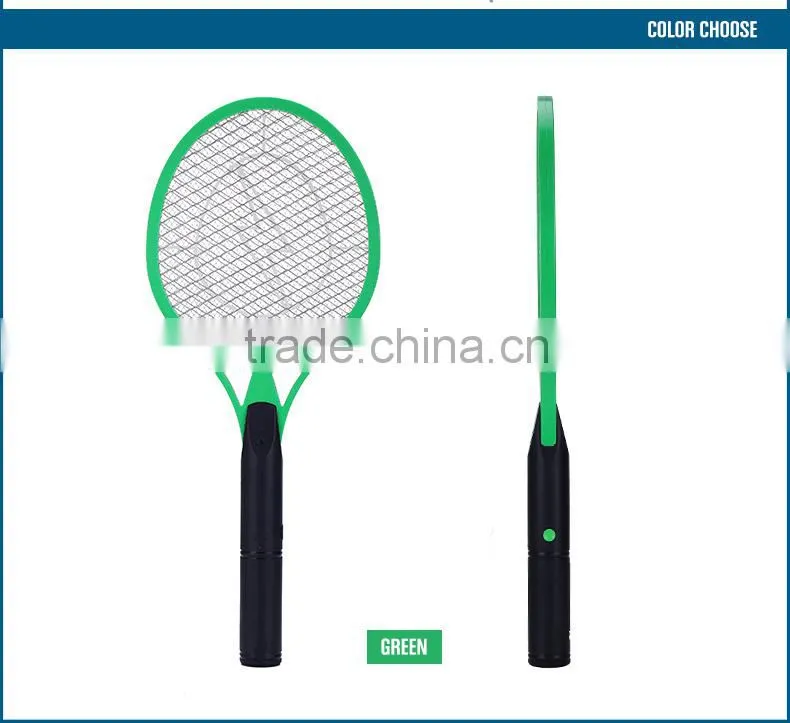 Hot new products 2 *1.5V AA battery electronic mosquito swatter CE ROHS