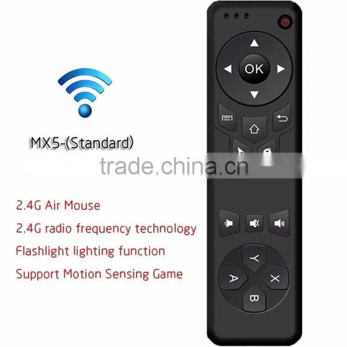 new MX5 fly air mouse wireless android tv mx5 air mouse
