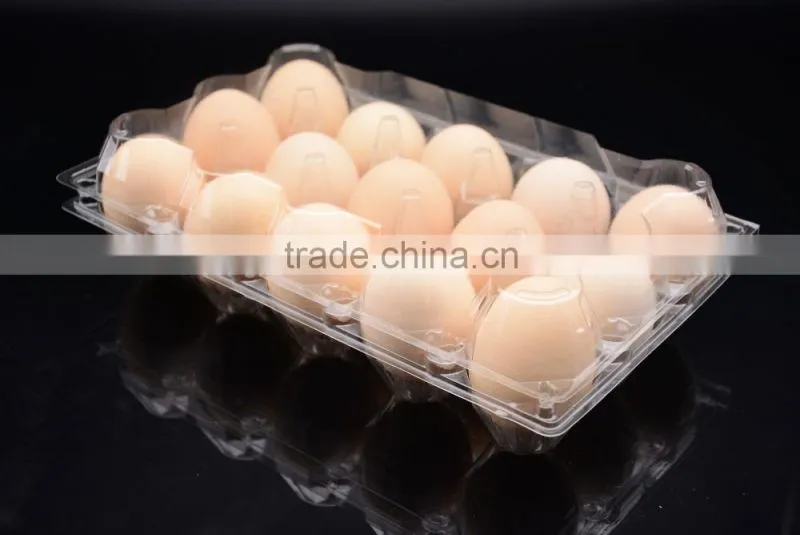 clear blister PVC plastic egg tray packaging box, wholesale egg cartons for sale
