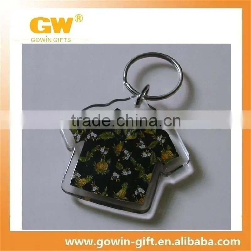 Custom transparent printing plastic acrylic keychain