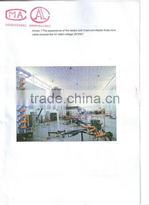 36kv Cold Shrinkable 3-core outdoor termination kit