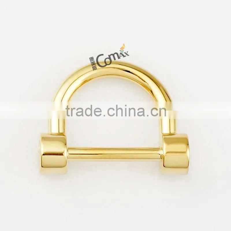 Steel Metal Buckle D Ring Clip For Canvas Leather Crossbody Bag