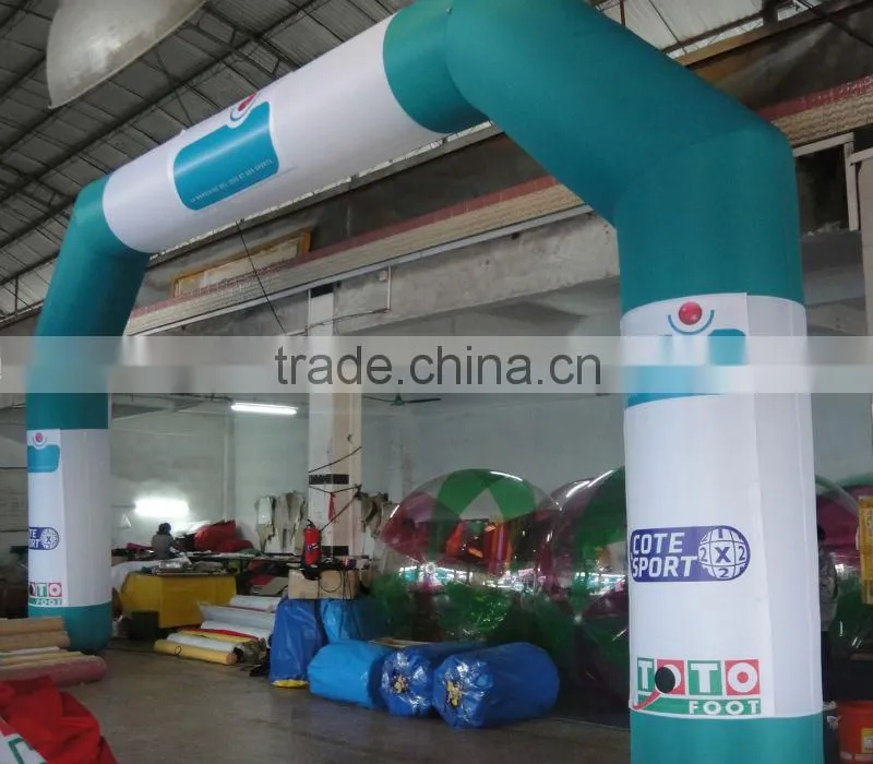 2015 red inflatable arch for wedding/inflatable advertising for Christmas