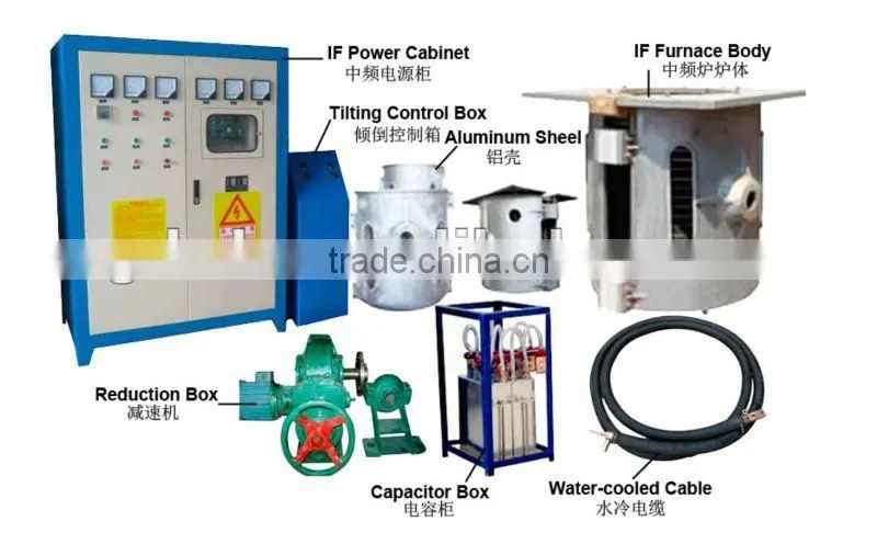 KGPS-10T medium frequency induction electric furnace,metal melting electric furnace