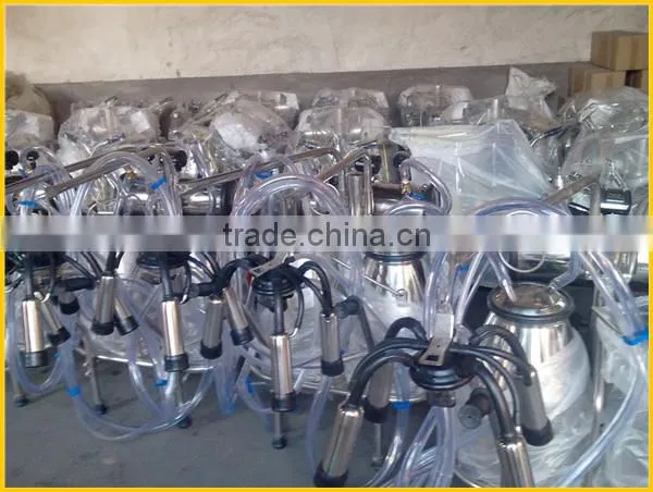 KLN portable vacuum pump type milking machine with one bucket