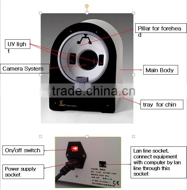 Best quality hot selling factory supply (Magicbelle)!!! skin analysis/skin analyzer/CE machine