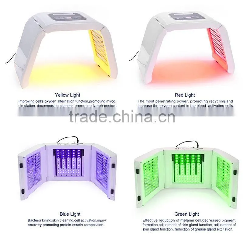2017 Flagship! 4 colors led pdt bio-light therapy