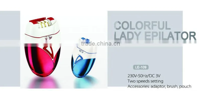 Battery Operated Electric Lady Epilator permanent hair removal epilator