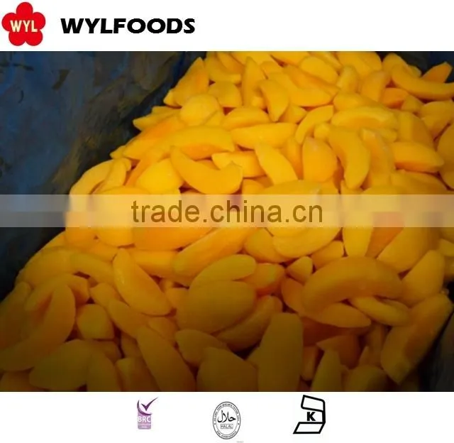 IQF best price frozen yellow peach slice/dice