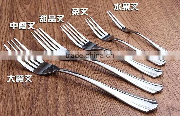 LDX002 mirror polishing finish different size stainless steel fork for sale