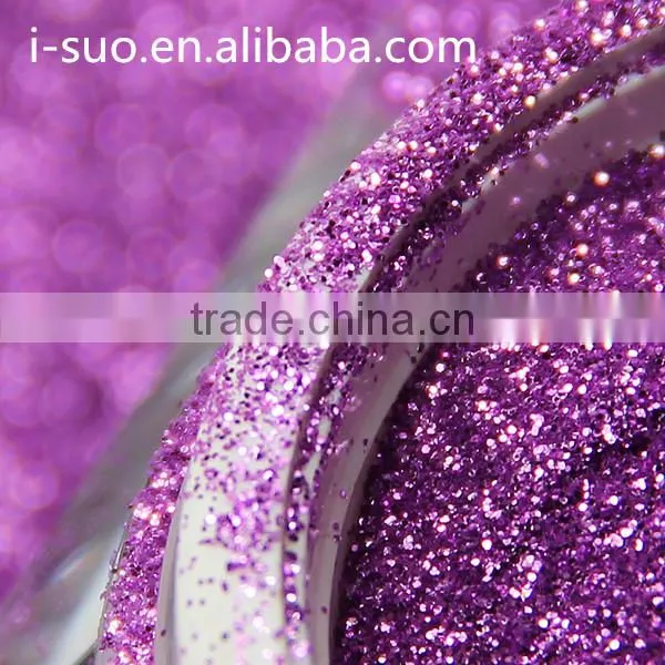 Bulk sales 2016 Popular hexagonal glitter powder for leather