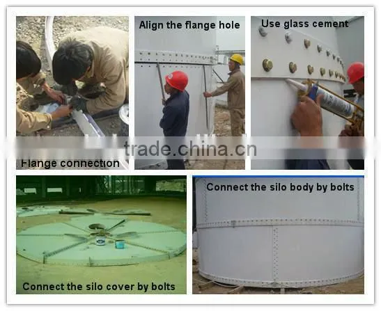 Assemble Bolted cement silo 150T for sale
