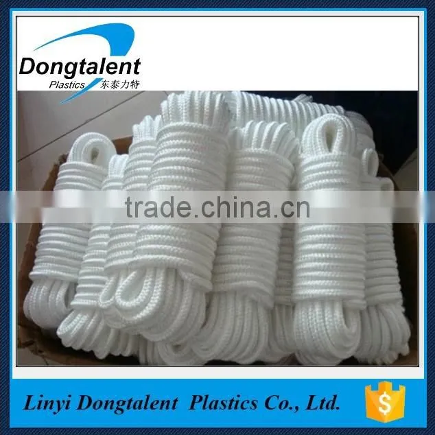 Hot sale 6mm nylon braided rope for marine use