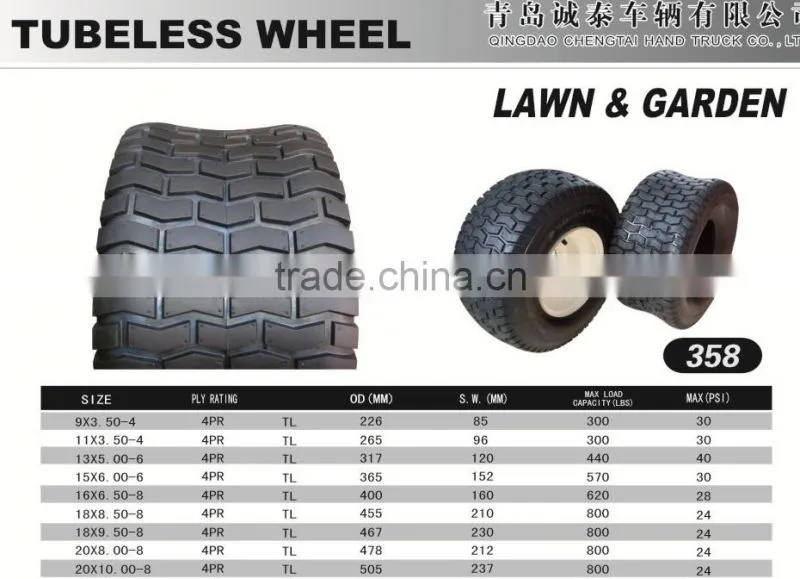 20x8.00-8 lawn garden tubeless lawnmower tire golf cart tyre agriculture horticultural tire