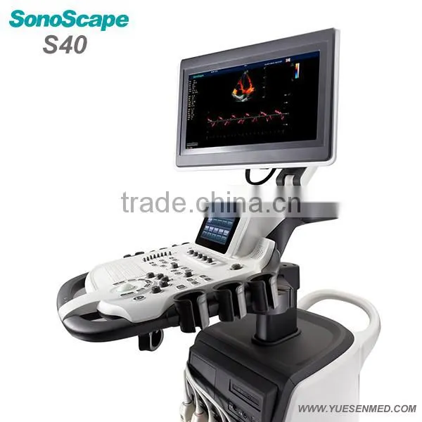 Famous brand 3D 4D mobile trolley color doppler ultrasound scanner sonoscape S30