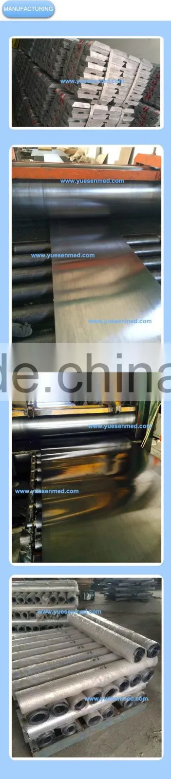 medical industry x-ray protective lead sheet radiant protection lead plate