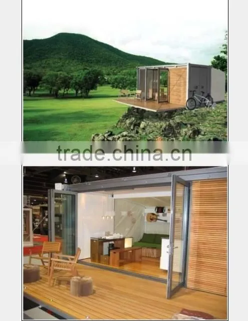 Prefab container with garage
