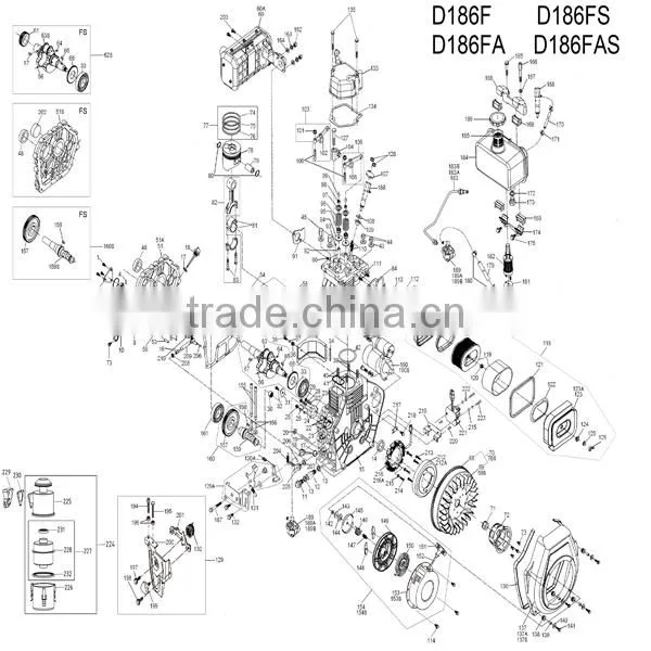 KAMA Diesel Engine 12HP