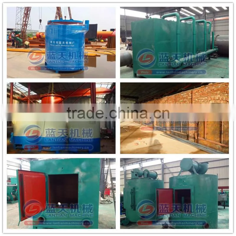 30 years manufacturer 300kg/h jute sticks charcoal making machine