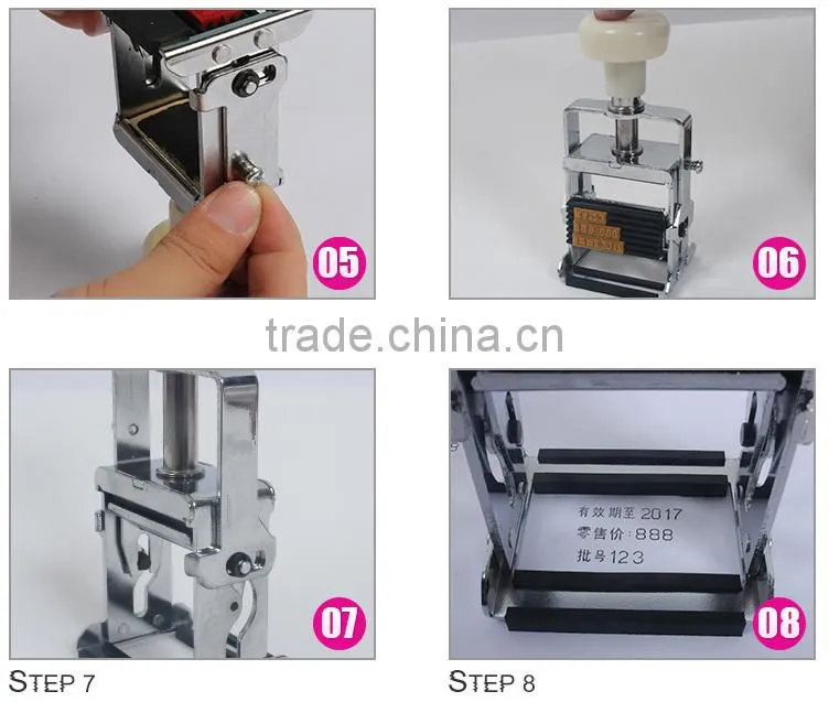 portable small manual code printer machine