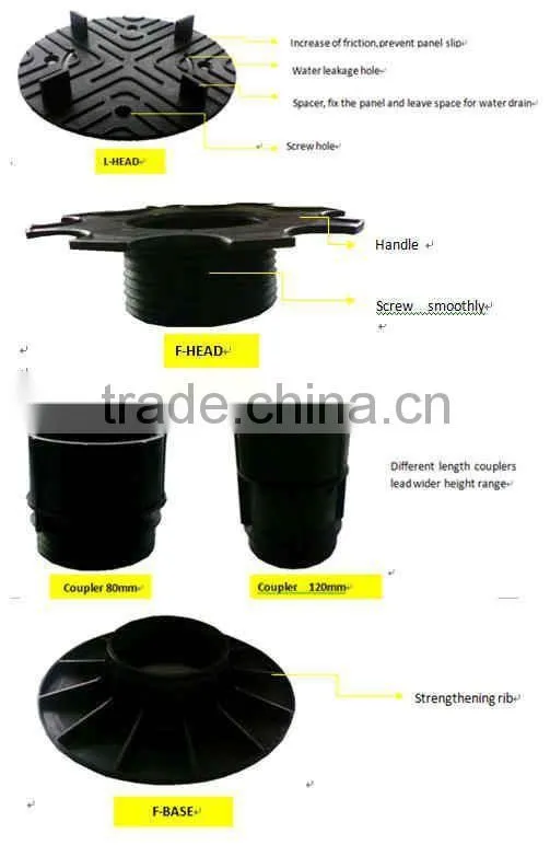 steel raised panel accessories plastic support for intelligent building