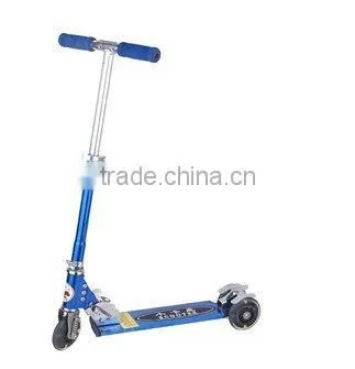 Aluminum kick scooter with three wheels for kids