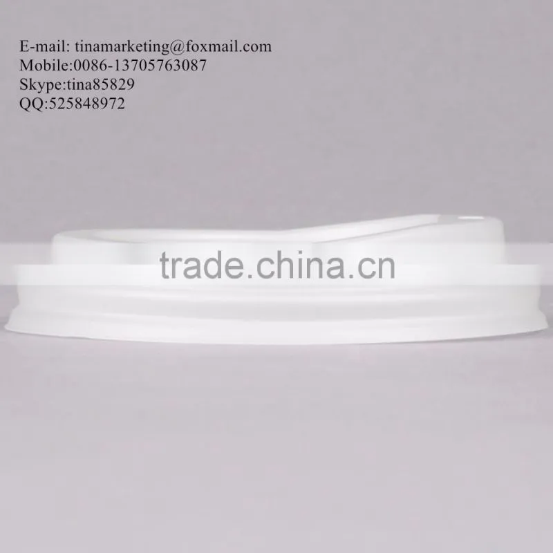EcoChoice 10-20 oz. White Compostable and Biodegradable Paper Hot Cup Lid