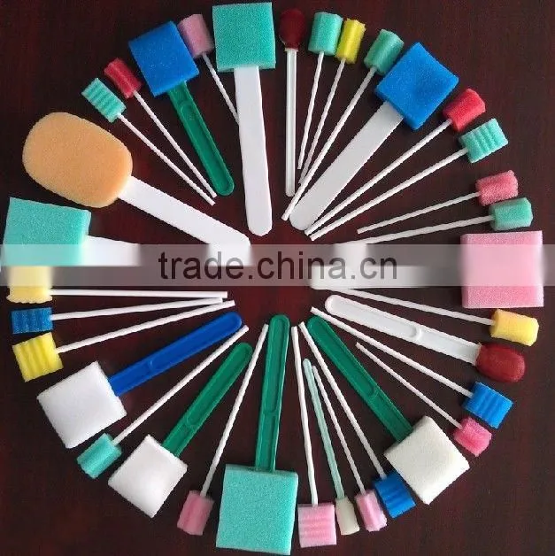 Swabs, swab, medical disposable sponge swab,Medical Oral sponge Swab,medical foam swab, disposable foam swab, medical oral swab