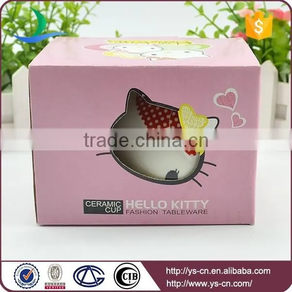 Cute Red Hello Kitty Creative Ceramic cup Wholesale