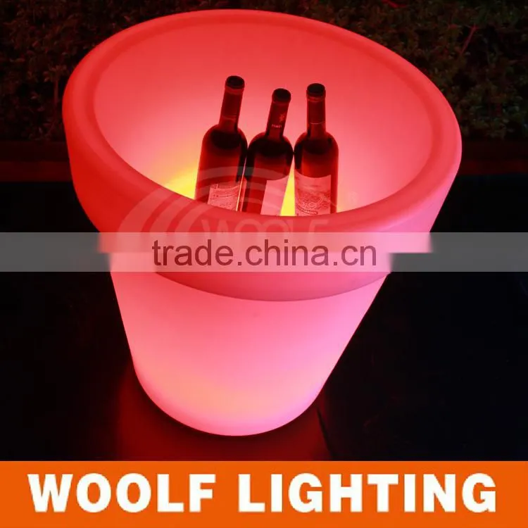 Swimming Pool Illuminated Plastic LED Large Flower Pot