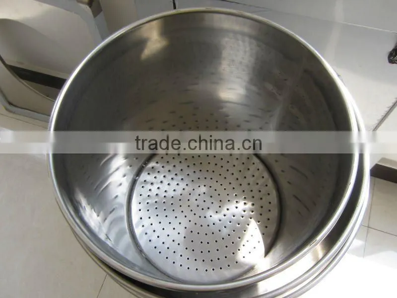 Stainless steel pot with strainer