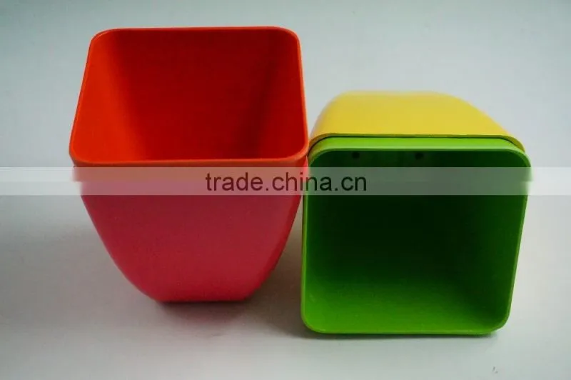 Factory hot sale bio bamboo fibre flower pot