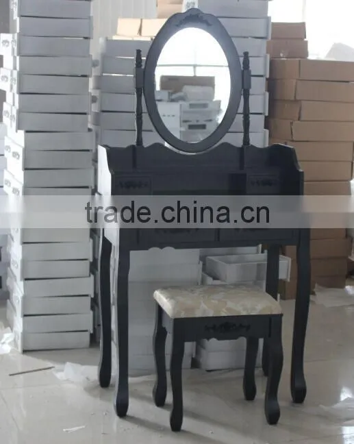 vanity dressing table with mirror with stool