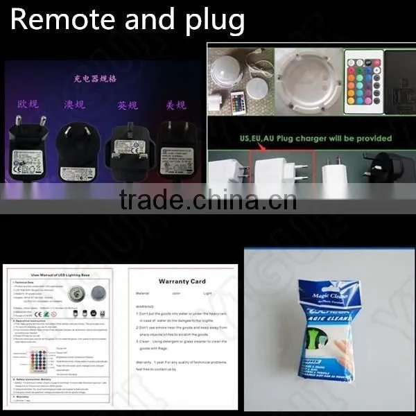 2017 hot sale led cocktal table light for event led light for bar table