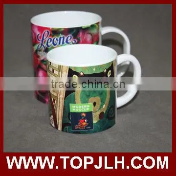 China supplier branding 11oz white ceramic sublimation mugs print