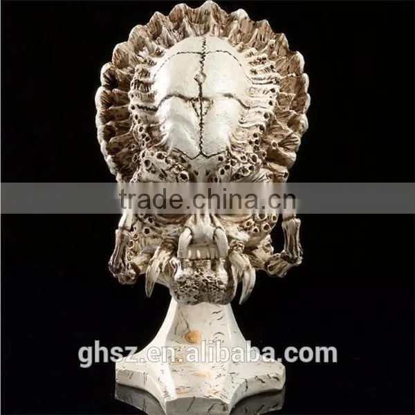 Antique bronze skeleton sculpture resin soldier warrior statues
