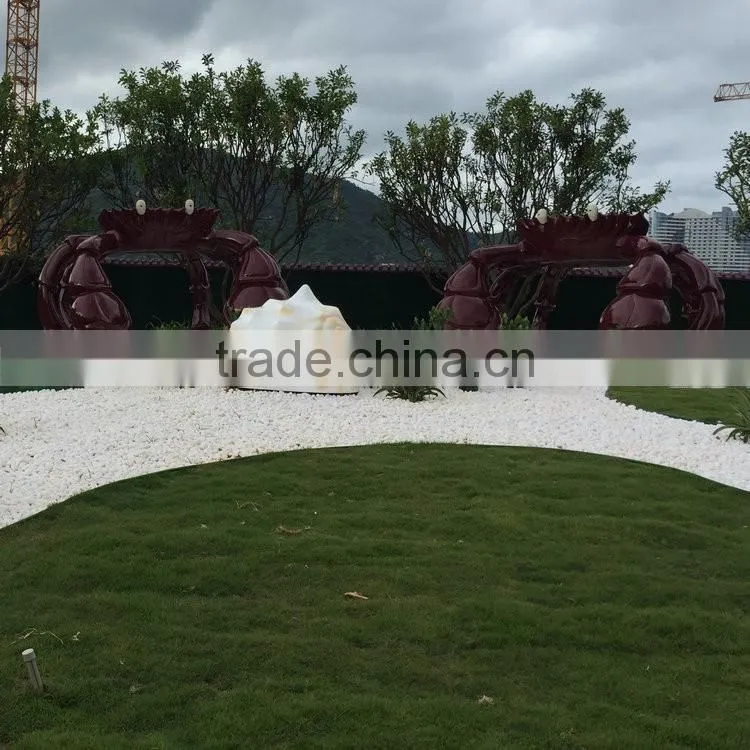 Fiberglass crab figure statue