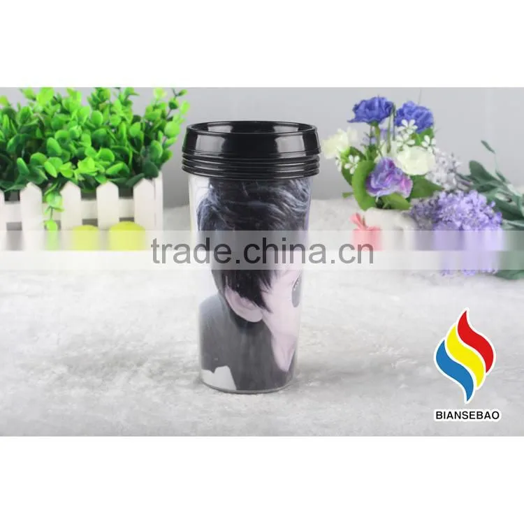 bap free 12oz plastic thermal coffee tumbler