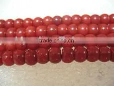 best wholesale 16" 6-7mm original red abacus shaped natural loose coral beads