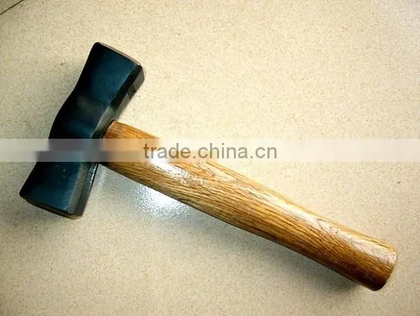 Spanish type Stoning hammer with wooden handle