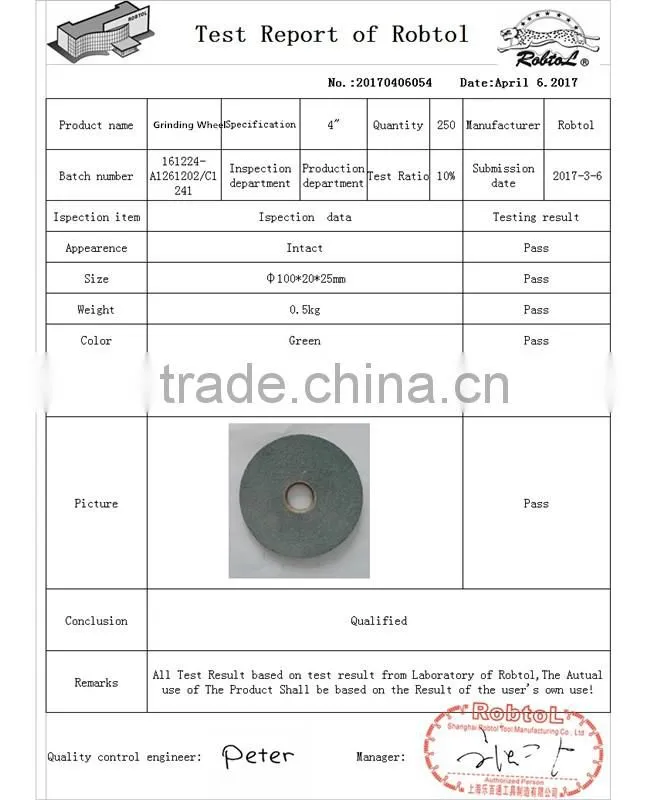 4" 100mm Bench Grinding Wheel bench grinder Abrasive Disc Metal Stone Vitrified Ceramic Bond Silicon Carbide Aluminium Oxide