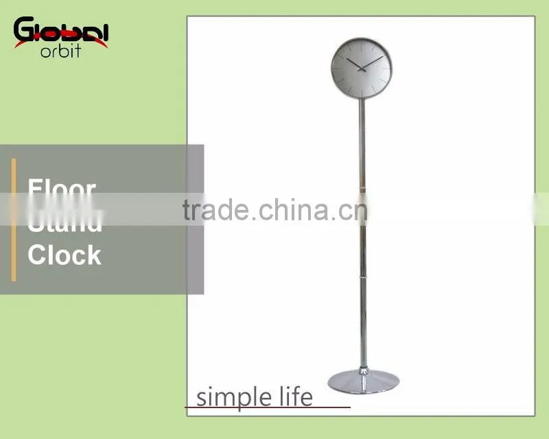Office furniture modern digital standing clock, metal vintage floor clock