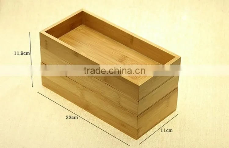 Wholesale superior 100% Natural Bamboo Storage box For Serving The Goods