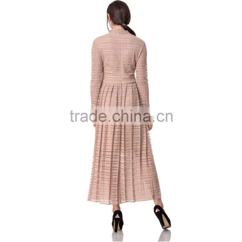 Guangzhou Domin fashion factory 2017 beautiful long sleeve dress