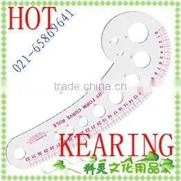 Kearing Vary Form Curve Ruler Armhole Curves Silk Printing Flexible Transparent Plastic Rulers # 6132