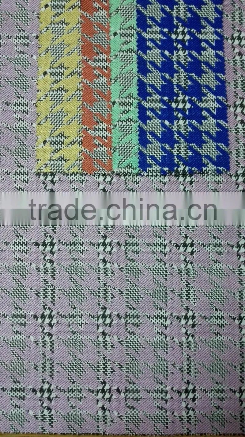 houndstooth woven jacquard for women's dress